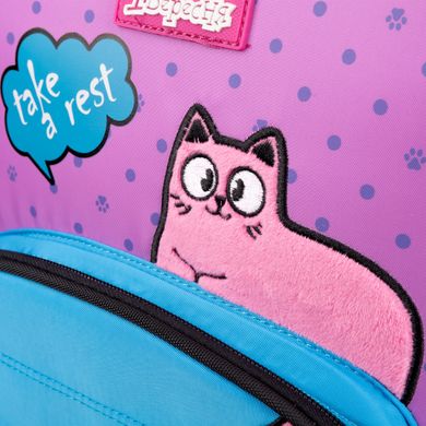 Рюкзак школьный полукаркасный 1Вересня S-97 Pink and Blue