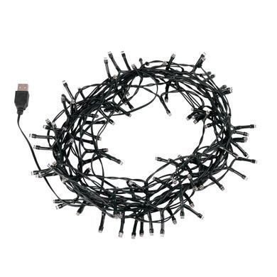 Электрогирлянда Yes! Fun Нить 120 LED, теплый белый, 8,4 м, мерцание, USB