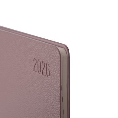 Щотижневик 10х17см Leo Planner датований 2026 "Monaco", м'який, ліловий, 128 сторінок