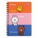 Блокнот YES А5, 80 арк., подв. cпіраль з гумкою Line Friends 1 з 3