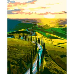 Набор, картина по номерам "Тосканская дорога", 40*50 см, SANTI