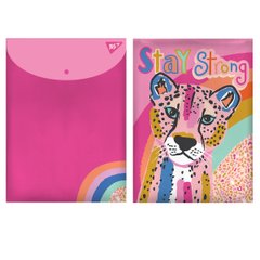 Папка-конверт YES на кнопці А4 "Pink Panther"