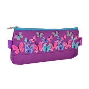 Пенал м'ягкий YES Butterfly purple, 20*8*3