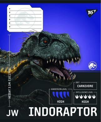 Тетрадь ученическая общая YES JURASSIC WORLD Strength and Power А5 48 листов линия