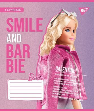 Зошит шкільний Yes Barbie 12 листів клітинка
