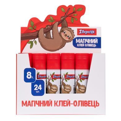 Клей-карандаш 1 Вересня, 8г, PVA "Zoo Land" с индикатором