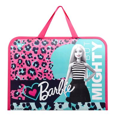 Папка-портфель YES на блискавці з тканинними ручками "Barbie"