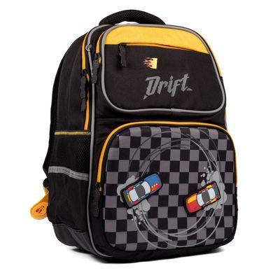 Рюкзак школьный 1Вересня S-105 "Maxdrift", черный/желтый