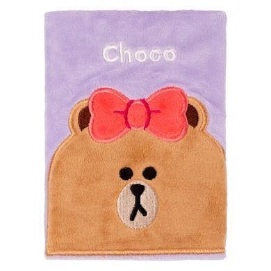 Блокнот пушистый YES Line Friends Choco