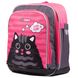Рюкзак школьный SMART H-55 "Cat rules", розовый/серый 4 из 4
