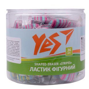 Ластик фігурний YES "Stripes", 2 кол./уп.