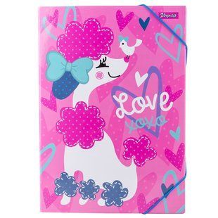 Папка для праці 1Вересня картонна А4"Love XOXO"