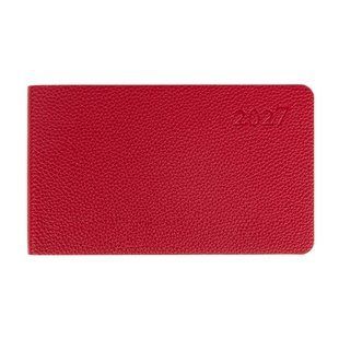 Щотижневик Leo Planner Binario 10х17 см датований 2027 м'який бордовий 128 сторінок