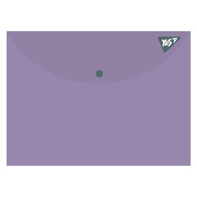 Папка конверт на кнопке Yes Fusion фиолетовая А6