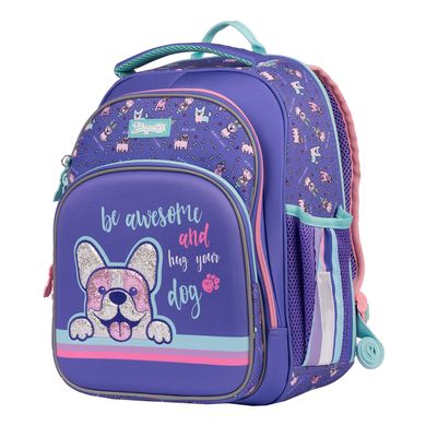 Рюкзак школьный 1Вересня S-106 "Corgi", фиолетовый