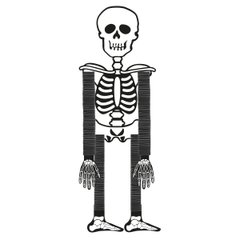 Скелет декор.Yes! Fun Хэллоуин 75см, картон