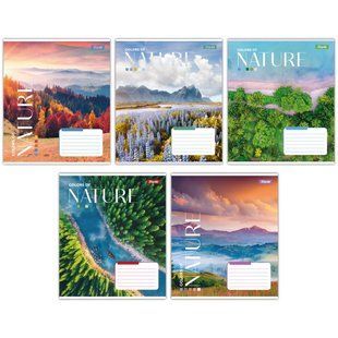 Зошит для записів 1В Colors of nature 60 аркушів клітка