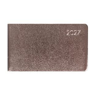 Щотижневик Leo Planner Glory 10х17 см датований 2027 м'який темно-сірий металік 128 сторінок