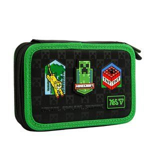 Пенал твердий Yes подвійний Minecraft Adventure HP-01