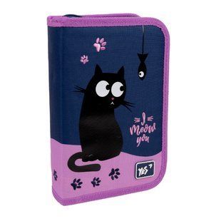 Пенал твердий YES одинарний з клапаном HP-03 Cats