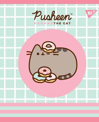 Тетрадь для записей А5/18 кл. YES "Pusheen. Sweet cat" УФ-выб.+глиттер+софт-тач
