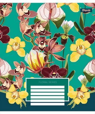 А5/96 лін. 1В Floral series, зошит для записів