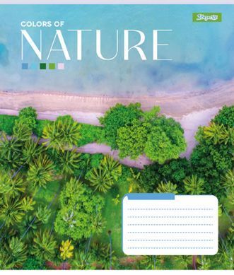 Тетрадь для записей 1В Colors of nature 60 листов клетка
