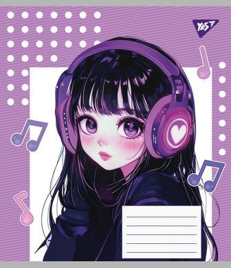 А5+ 12 аркушів Yes Music and dreams нотний зошит