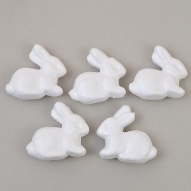 Набір пінопластових фігурок SANTI "Little rabbit", 5 шт/уп, 6,5 см