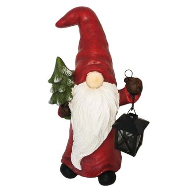 Новогодняя декоративная фигура "Дед Мороз в колпаке", 43 см