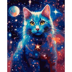 Картина по номерам SANTI Магический кот 40*50 метал. краски