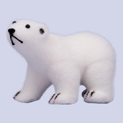 Ведмідь новорічний Yes! Fun, 17,5х8х11 см, білий