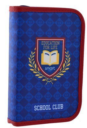 Пенал твердий Smart одинарний з двома клапанами HP-04 "School Club"