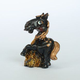 Сувенір "HORSE" 5см, мікс золото/чорний в ящ. міх: 3 види