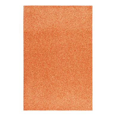 Фоамиран ЭВА оранжевый с глиттером, 200*300 мм, толщина 1,7 мм, 10 листов