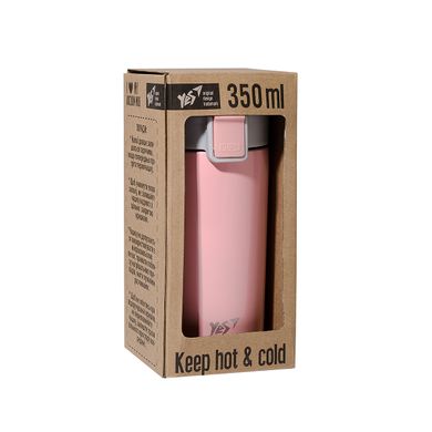 Термочашка YES “Powder Pink”, 350мл