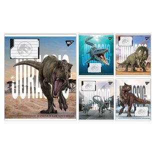 Зошит учнівський шкільний Yes JURASSIC WORLD ALIVE А5 12 аркушів клітинка