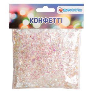 Конфетті Novogod'ko, 30 г, білий перламутр