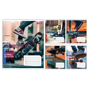 Зошит учнівський загальний 1 Вересня SkateboardingА5 48 аркушів клітинка