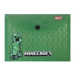 Папка-конверт Yes на кнопці Minecraft Creeper В6