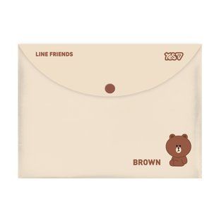 Папка-конверт Yes Line Friends B5 на кнопці