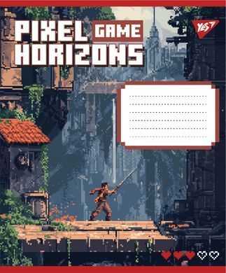 Зошит учнівський шкільний Yes Pixel game А5 18 аркушів клітинка