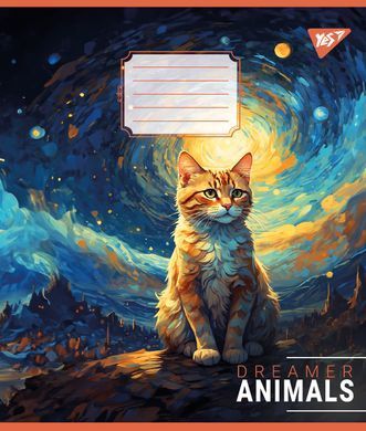 Зошит для записів Yes Dreamer animals 48 аркушів клітинка