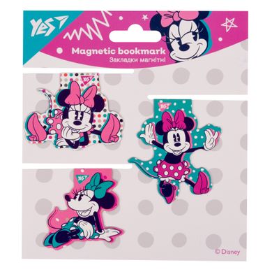 Закладки магнітні YES Minnie Mouse, 3шт.
