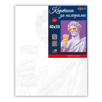 Картина за номерами SANTI Грецький Бог 40х50 см