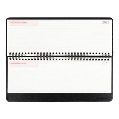 Планінг (щотижневик) настільний Leo Planner Persona 30х14 см датований 2027 чорний 128 сторінок