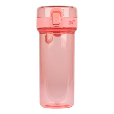 Пляшка для води YES 430мл світло-рожева