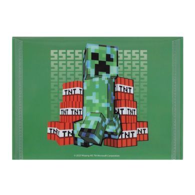 Папка-конверт Yes на кнопке Minecraft Creeper В6