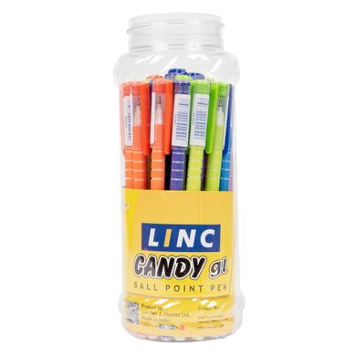 Ручка шар / масл "Candy" синя 0,7 мм "LINC"