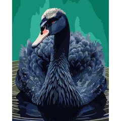 Картина по номерам SANTI Черный лебедь 40*50 см